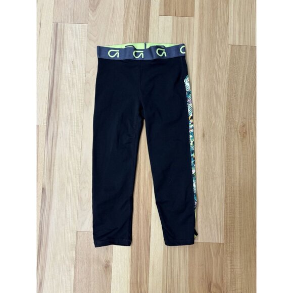 Gapfit GFast Leggings XS Cropped Side Stripe Logo Waist - Picture 2 of 4